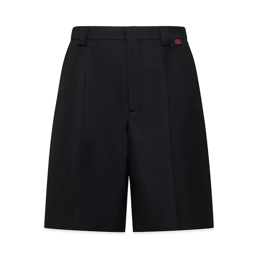 GUCCI Twill Bermuda Shorts "Black"
