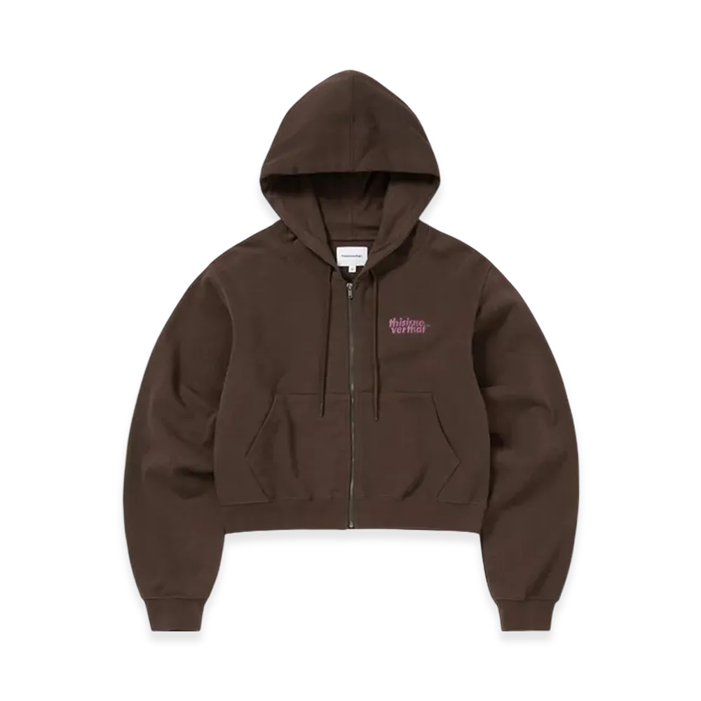 thisisneverthat OL-Logo W Zip Up Hoodie "Dark Chocolate"