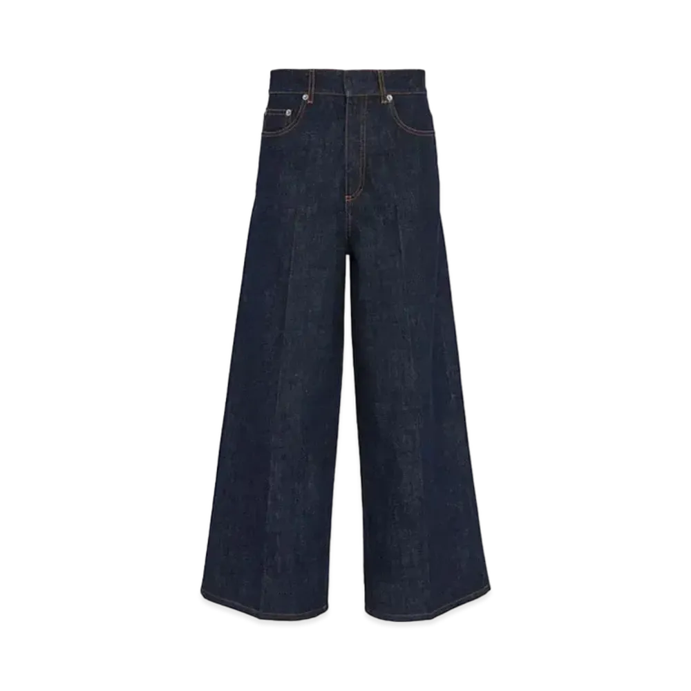 Dior DIOR 8 Flared Cropped jJeans D07 Cotton Denim "Deep Blue"