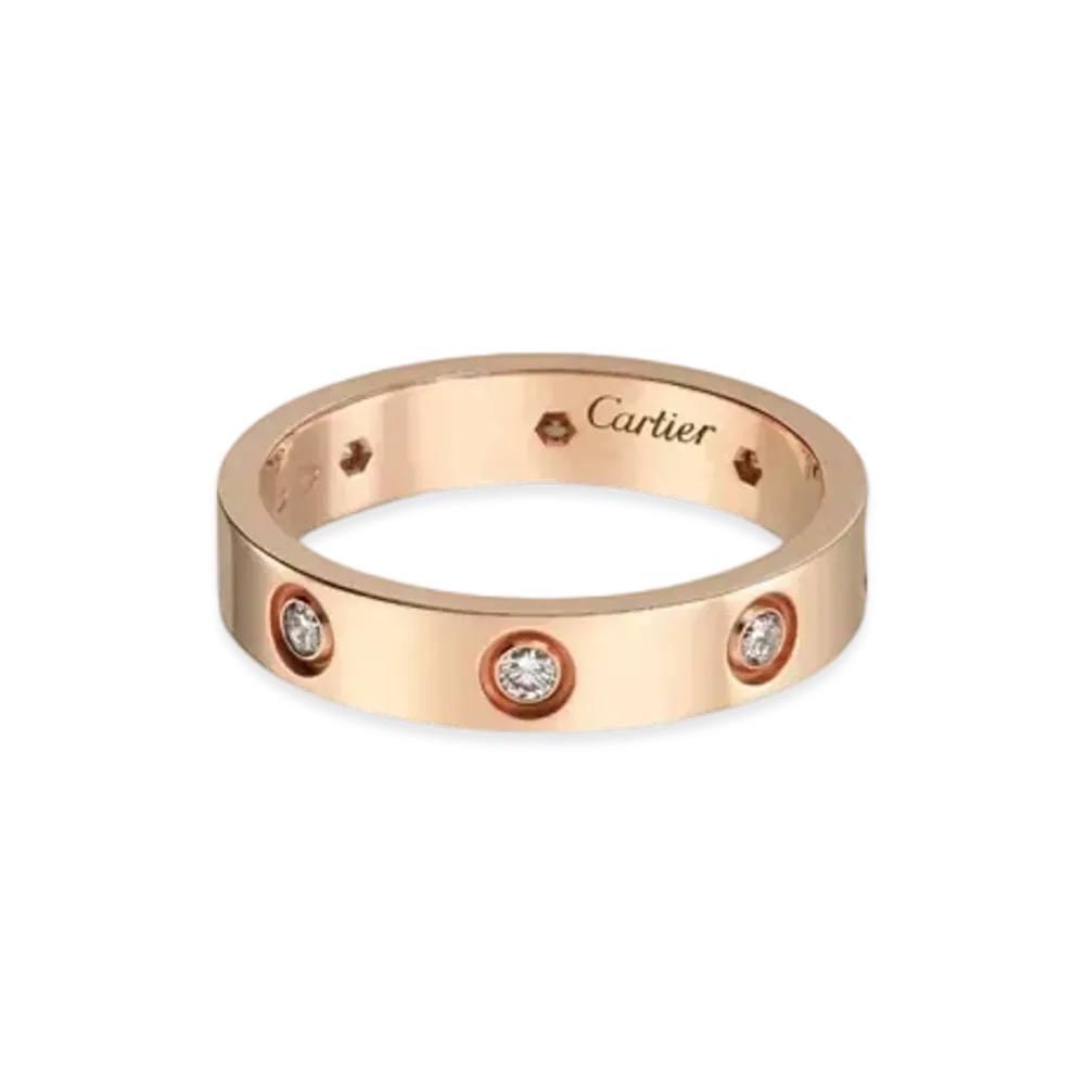 Cartier Love Wedding Band, 8 Diamonds