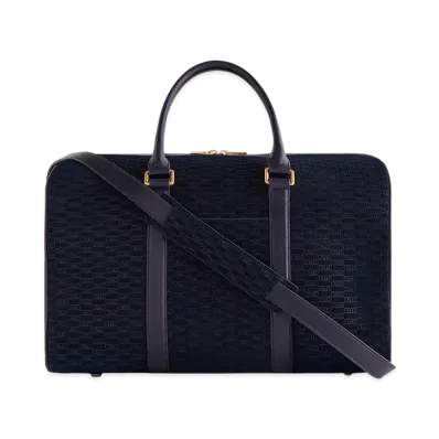 Kith Monogram Suede Traveler K40 Bag "Ink"