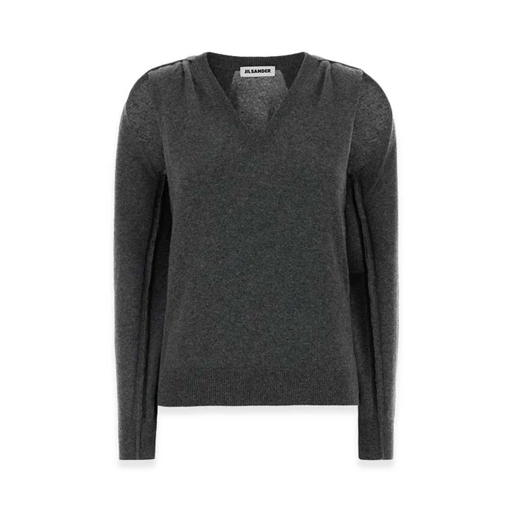 Jil Sander Women's Cashmere Sweater "Dark Grey"