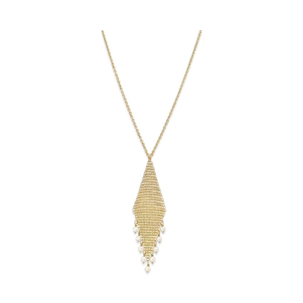 Tiffany & Co. Elsa Peretti Mesh Fringe Pendant 18K "Gold"