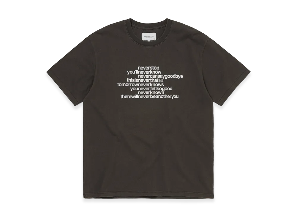 thisisneverthat x FRAGMENT Design Tee "Off Black"