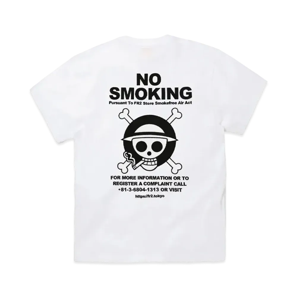 FR2 x ONE PIECE Collaboration Pirates Embroidery T-Shirt "White"