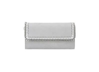 Stella McCartney Falabella Continental Wallet "Light Grey"