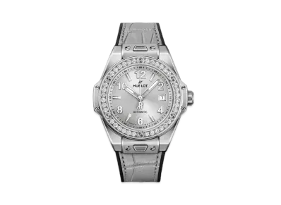 HUBLOT Big Bang One Click Monochrome Steel Diamonds 33mm