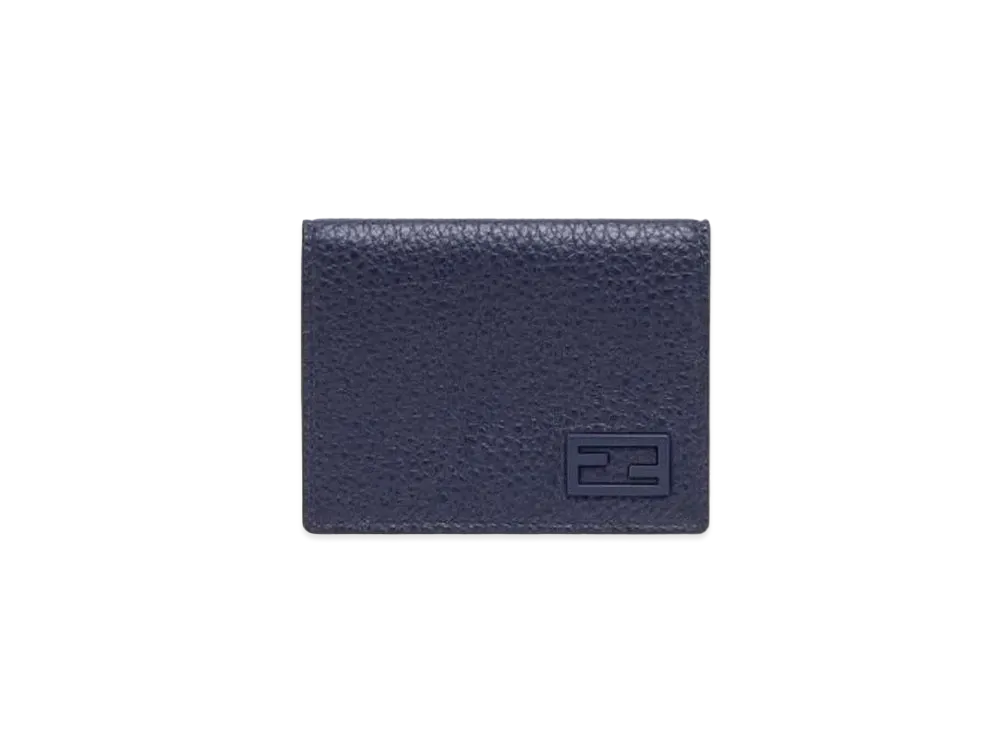 FENDI Wallet Blue Leather Three-Fold Wallet "Blue"