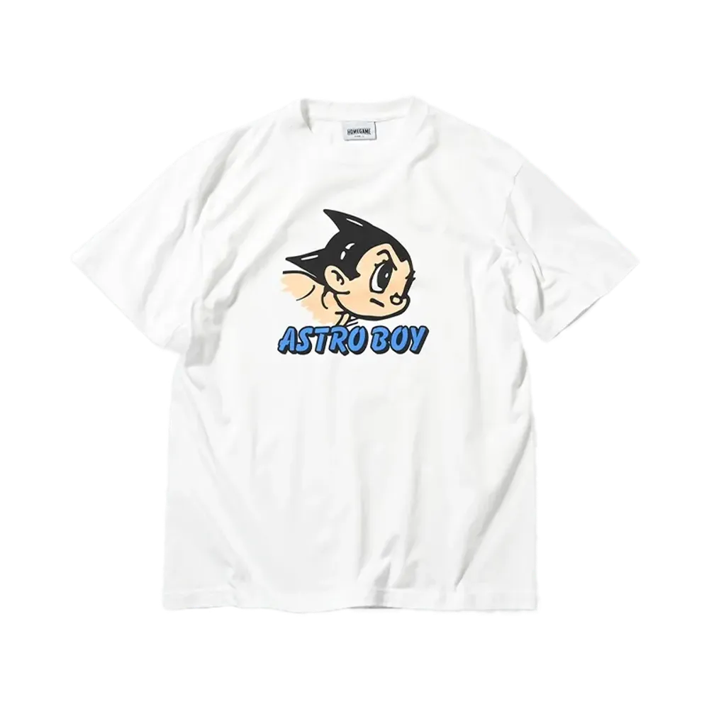 ATOM x HOME GAME HEAD LOGO TEE "WHITE"