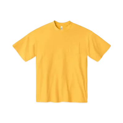Los Angeles Apparel Short Sleeve Garment Dye Pocket T-Shirt "Gold"