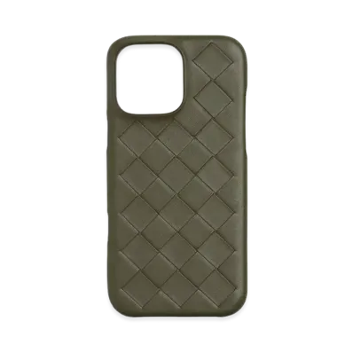 Bottega Veneta Intrecciato iPhone 16 Pro Max Case "Crocodile"