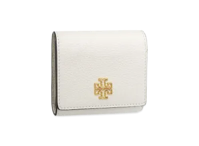 TORY BURCH Britten Compact Wallet "New Ivory"