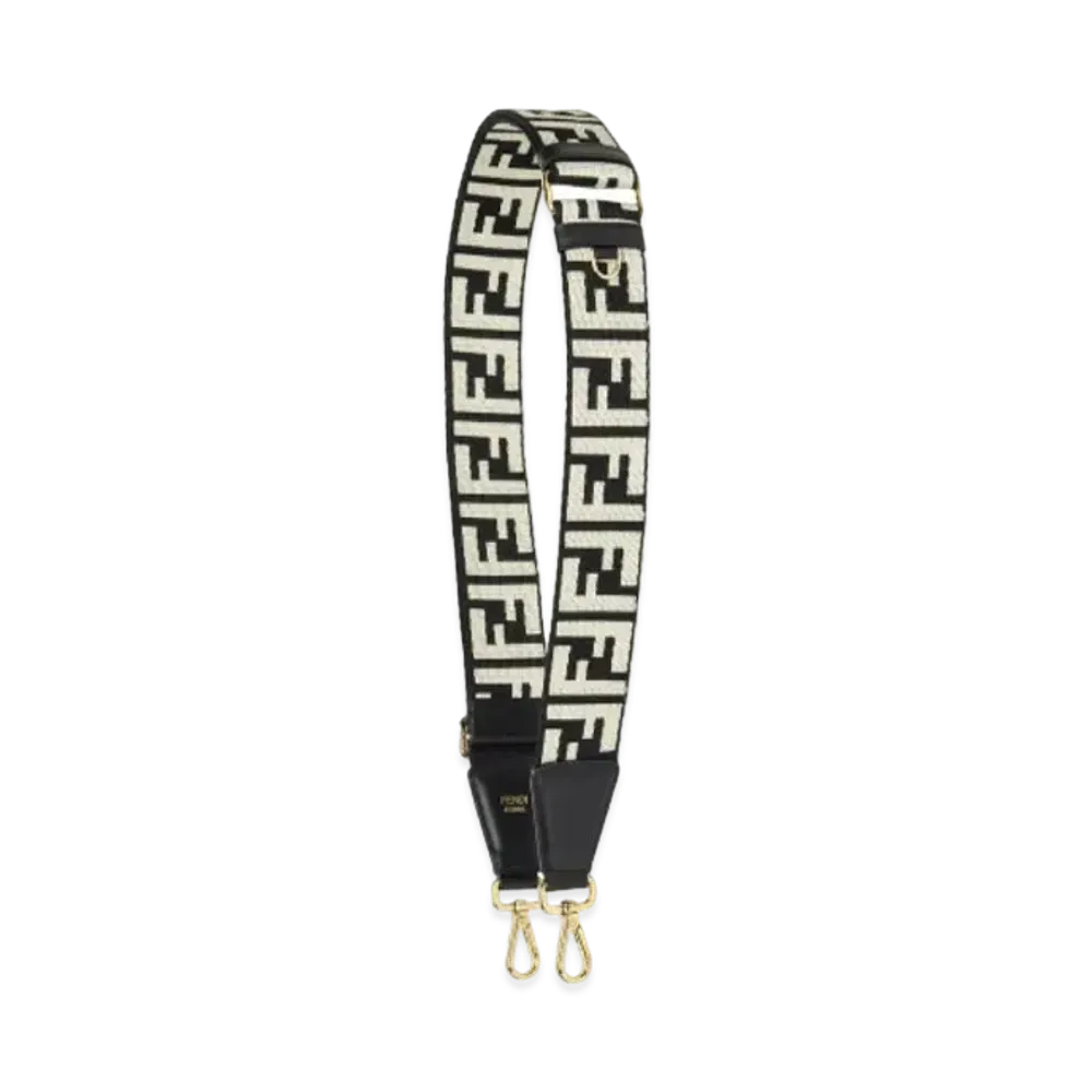 FENDI Strap You Ribbon Shoulder Strap "Black"