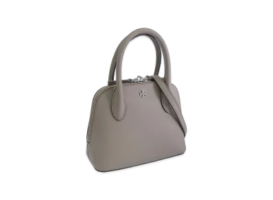 TORY BURCH Emerson Mini Dome Satchel "Gray Chalk"