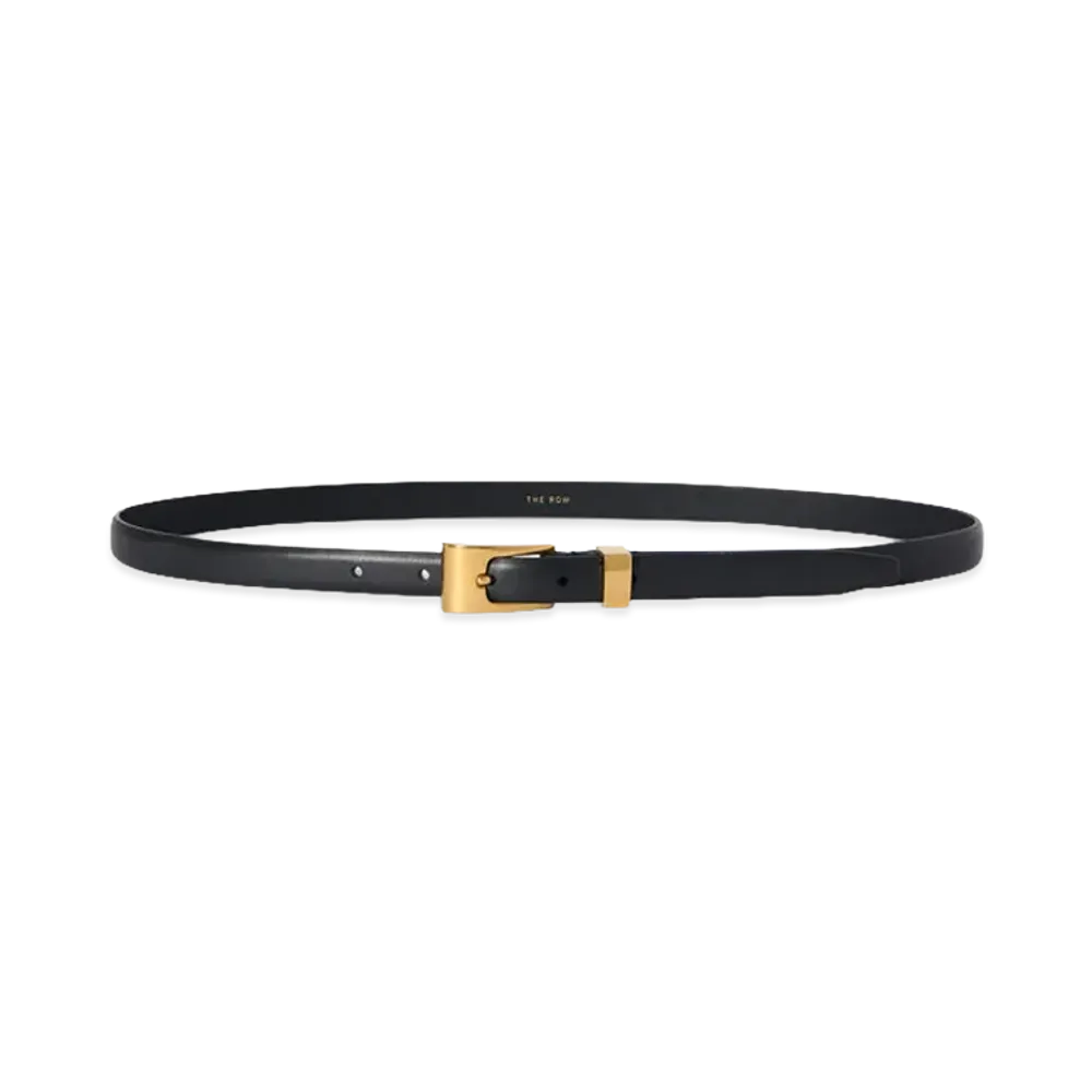 The Row Women's Downtown Leather Belt "Black"
