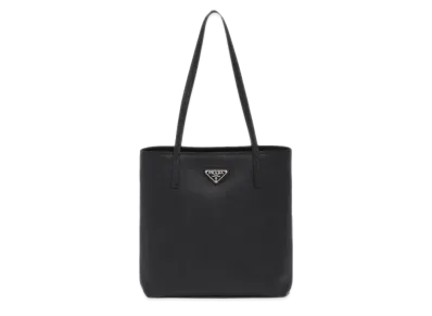 PRADA Small Saffiano Leather Tote Bag "Black"