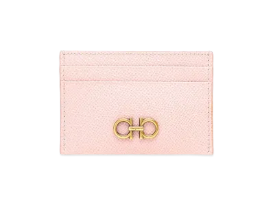 Salvatore Ferragamo Gancini Business Card Holder "Pink"