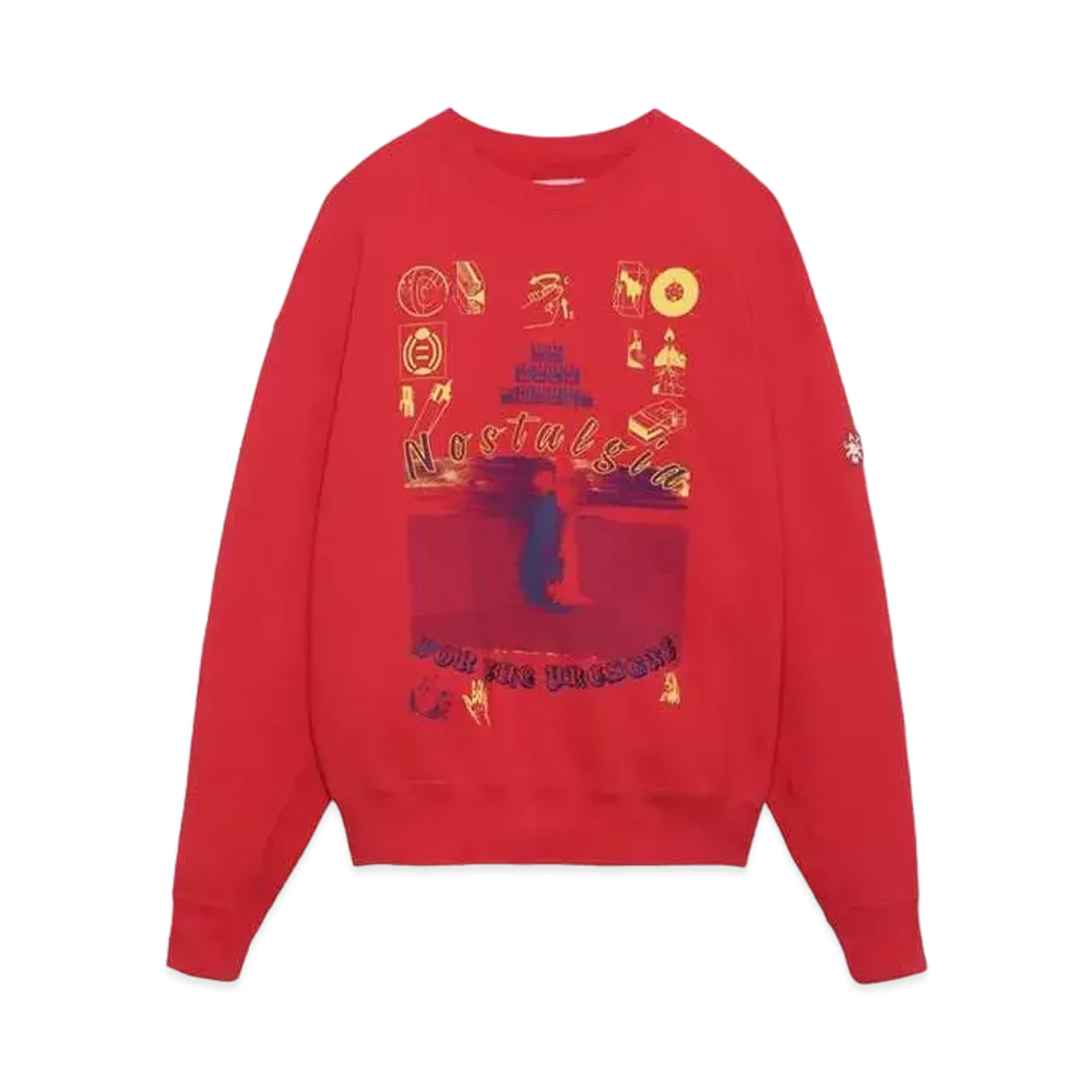 Cav Empt (C.E) NOSTALGIA CREW NECK "Red"