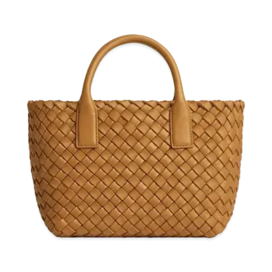 Bottega Veneta Mini Cabat "Caramel"