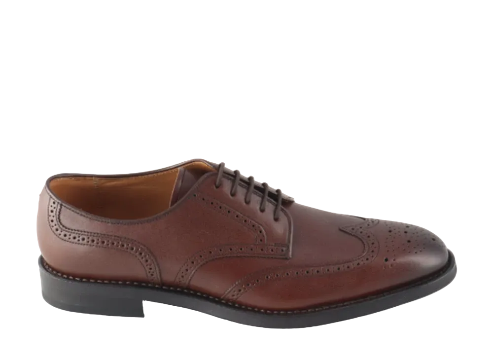 REGAL Wing Tip Calf Leather "Dark Brown" 15DLCJ