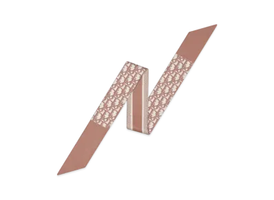 Dior Oblique Mitzah Scarf Silk Twill "Rose Des Vents"