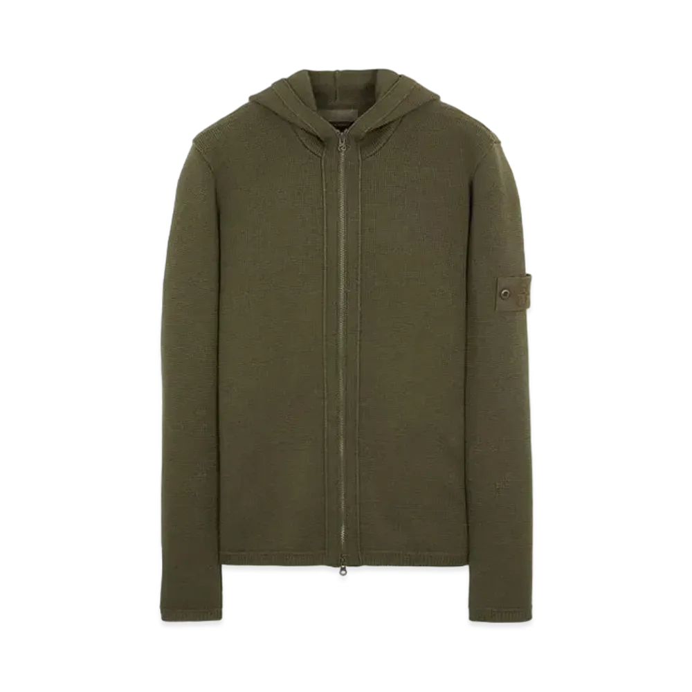 Stone Island 574FA PURE WOOL_GHOST PIECE "Military Green"