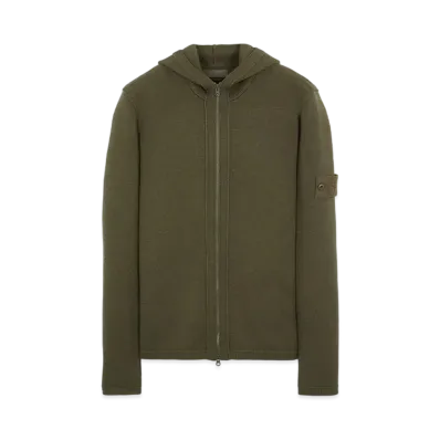 Stone Island 574FA PURE WOOL_GHOST PIECE "Military Green"