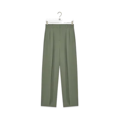 LOEWE Trousers "Light Khaki Green"