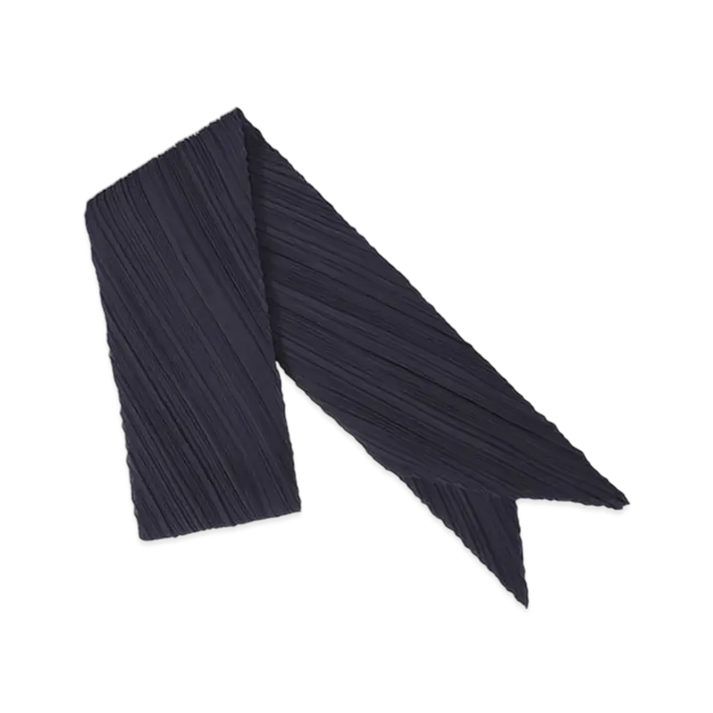 PLEATS PLEASE ISSEY MIYAKE Colorful Scarf "Navy"