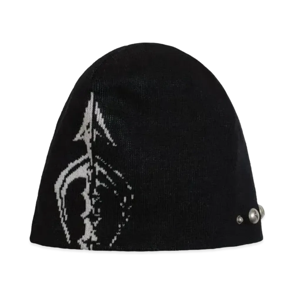 THUG CLUB Iron spear pin Beanie "Black"