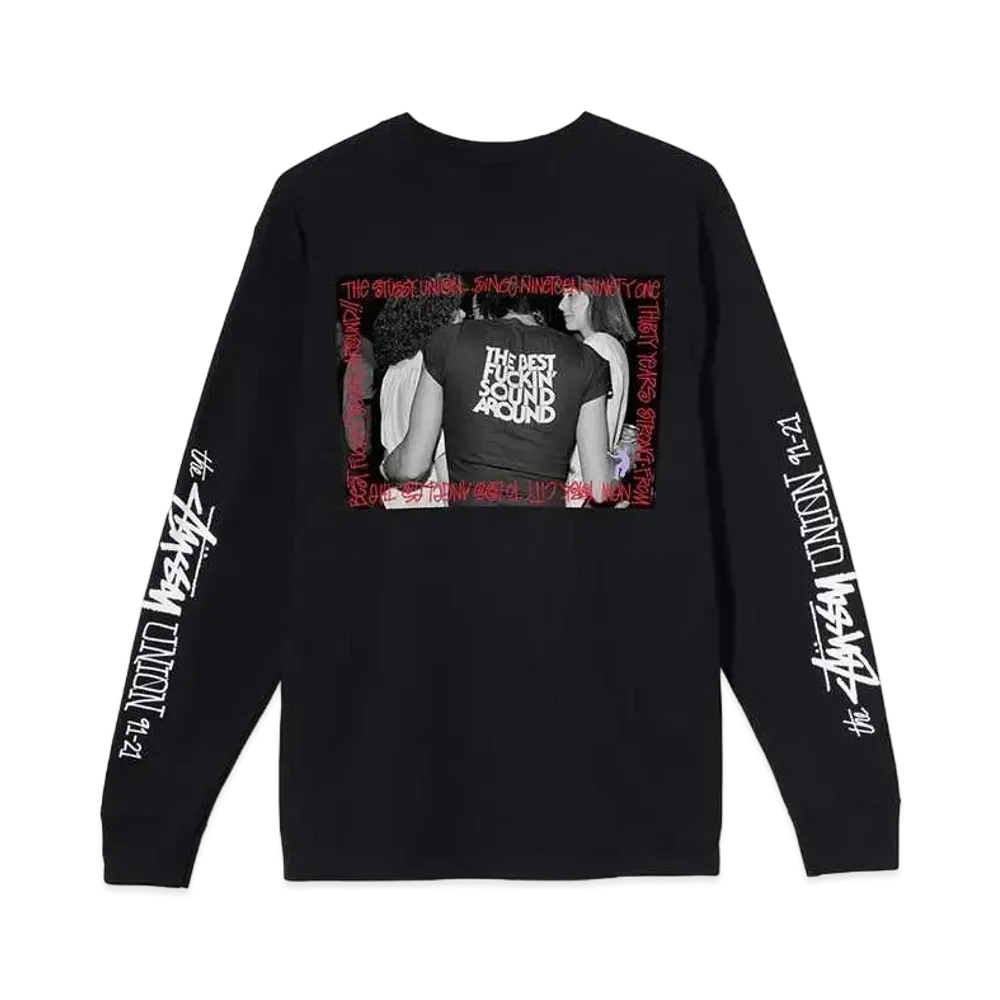 Stussy × Union 30TH Best Fuckin Sound L/S Tee "Black"