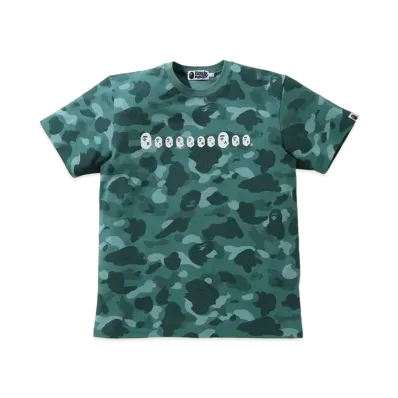 A BATHING APE COLOR CAMO APE HEAD TEE "Green"