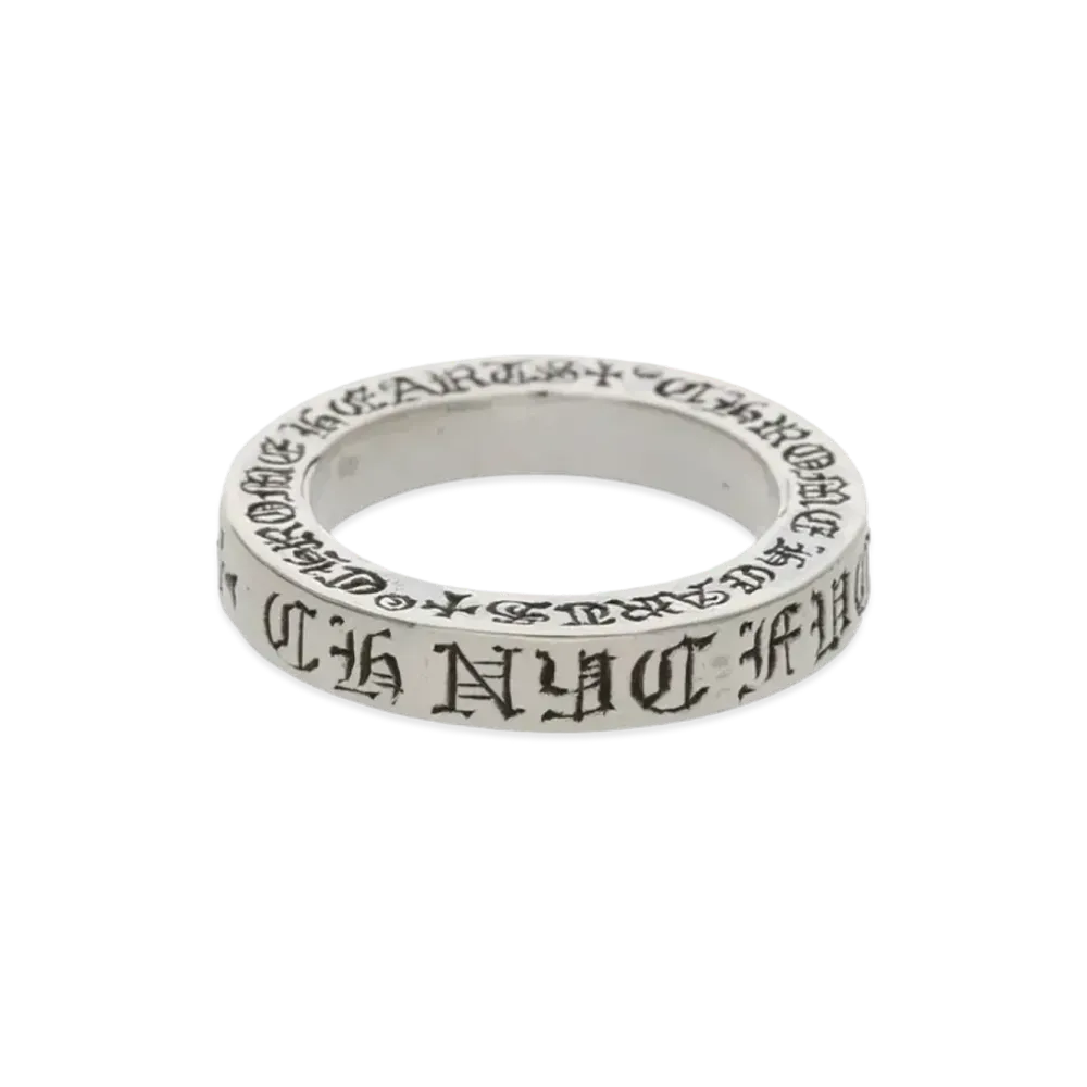 Chrome Hearts Spacer Ring FUCK YOU 3mm NYC Exclusive "Silver"