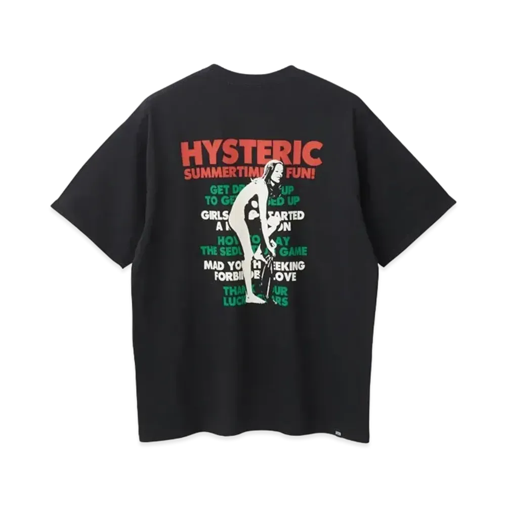 HYSTERIC GLAMOUR Summer Time Fun Tee "Black"