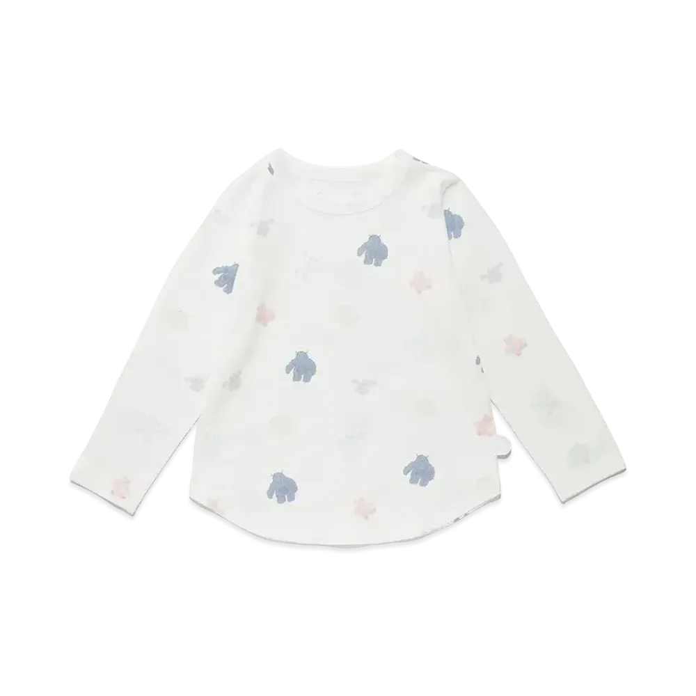 GELATO PIQUE Halloween Collection 'PIQUE MONSTER' (Kids) Monster Pattern Long T-shirt "Off White"