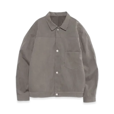nanamica Synthetic Leather Short Jacket "Gray"