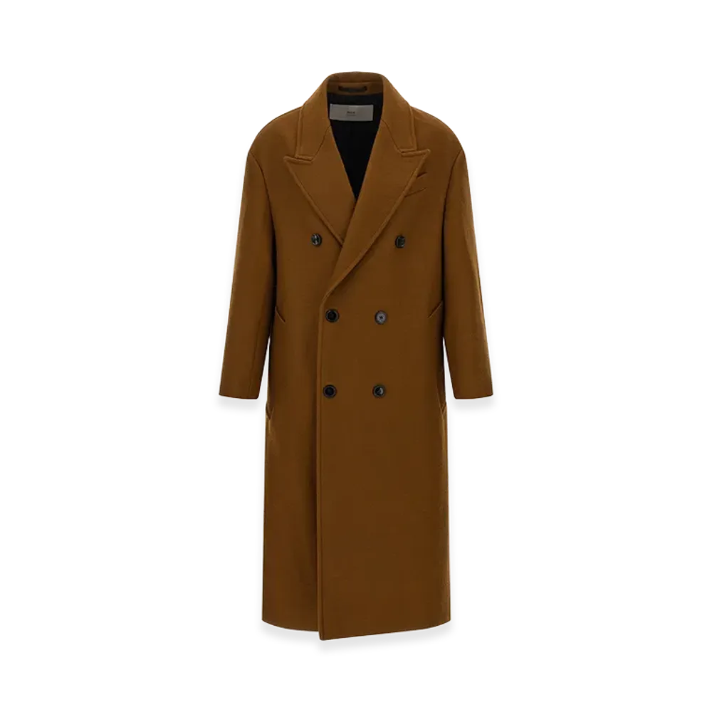 AMI PARIS Double-Breasted Coat "Brown"