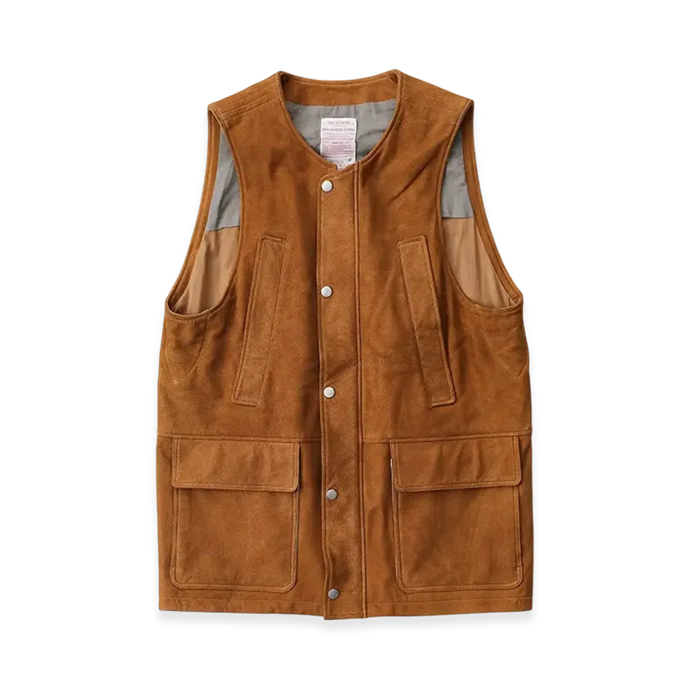 NICENESS Travis Leather Hunting Vest "Tabacco"