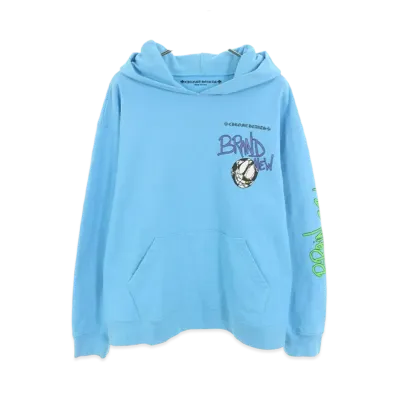 Chrome Hearts Matty Boy Brain New Print Pullover Hoodie "Light Blue"