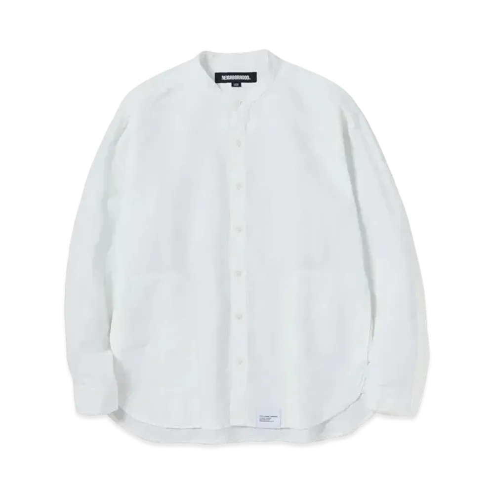 NEIGHBORHOOD Bandcollar Shirt LS "White"