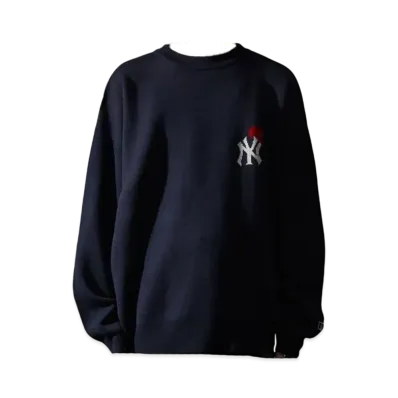 MLB Heart Logo Jacquard Knit "Navy"