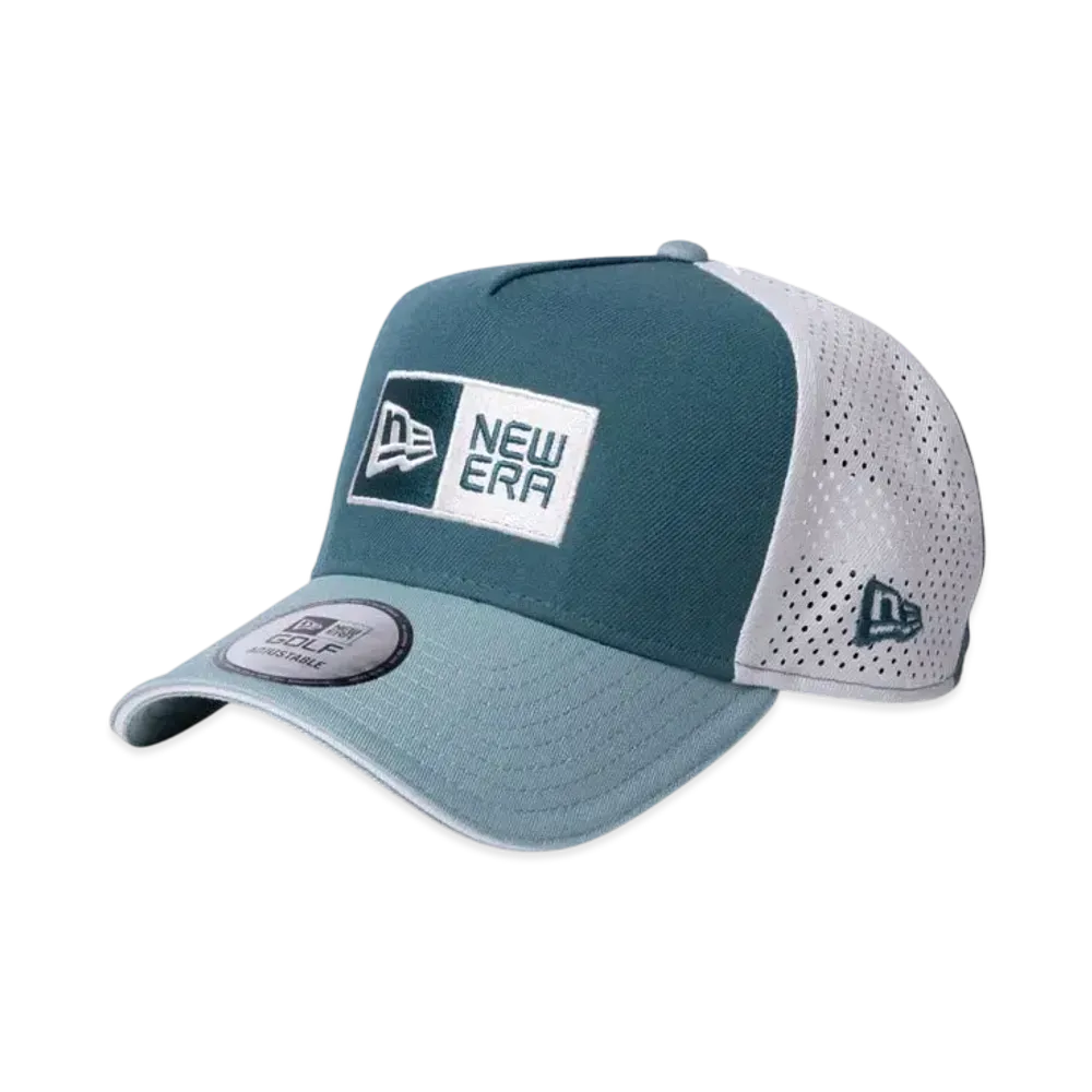 NEW ERA Golf 9Forty A-Frame Laser Perforated Box Logo "Pine Needle Green"