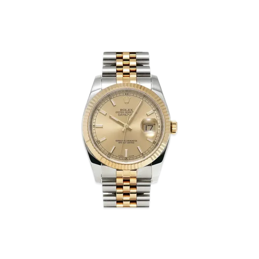 ROLEX Datejust "Champagne/Stainless Steel/Yellow Gold"