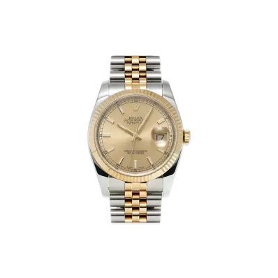 ROLEX Datejust "Champagne/Stainless Steel/Yellow Gold"