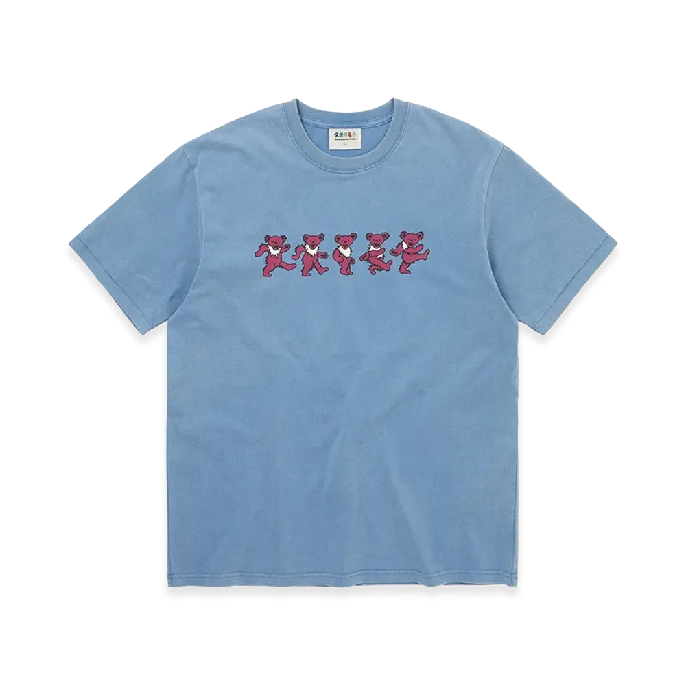 thisisneverthat x Grateful Dead Dancing Bears Tee "Light Blue"