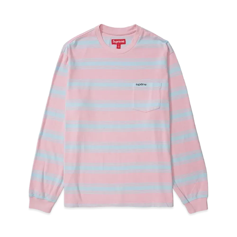 Supreme Stripe Pocket L/S Top "Pink"