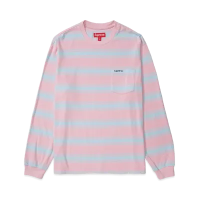 Supreme Stripe Pocket L/S Top "Pink"