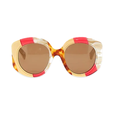 GUCCI Women's Tricolor Sunglasses "Multicolor"