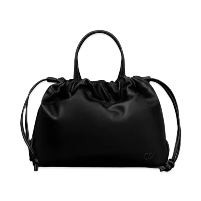 CHARLES & KEITH L'INITIAL Glimpse Leather Top Handle Bag "Black"