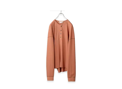 ANCELLM C/CA Henley LS T-Shirt "Orange"